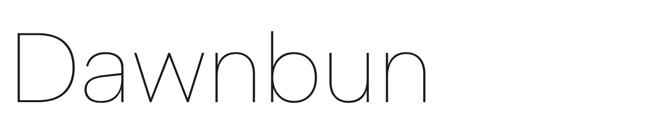 Dawnbun set in Albert Sans