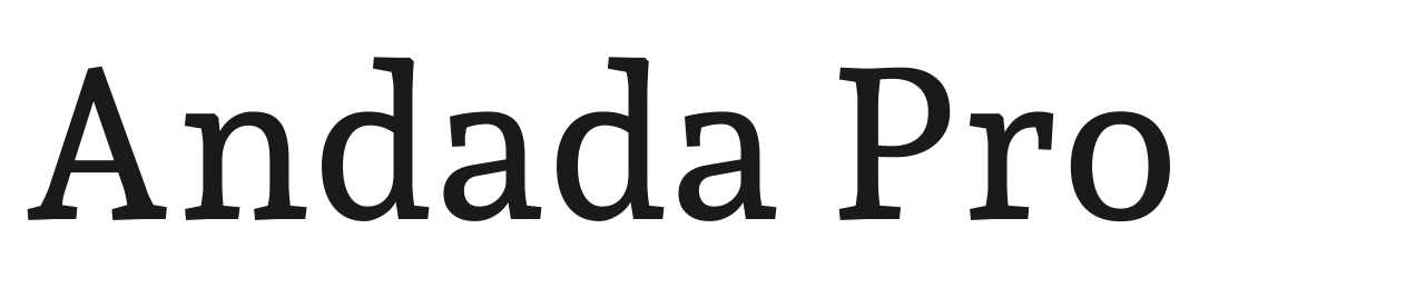 Andada Pro set in Andada Pro
