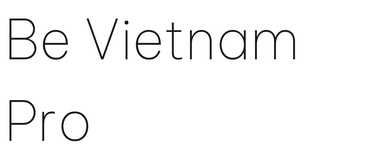 Be Vietnam Pro set in Be Vietnam Pro