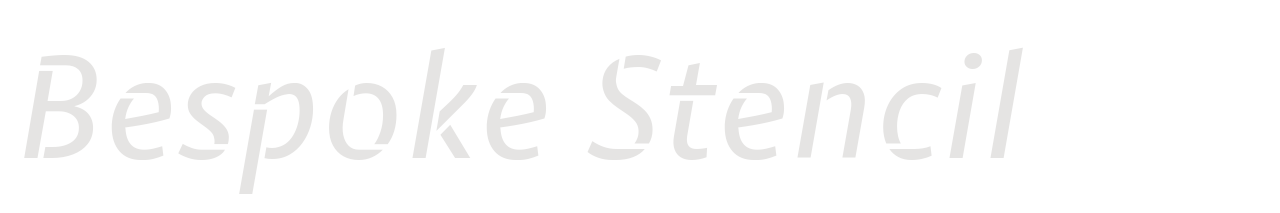 Bespoke Stencil set in Bespoke Stencil