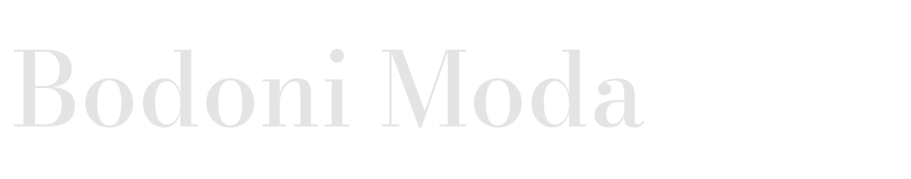 Bodoni Moda set in Bodoni Moda