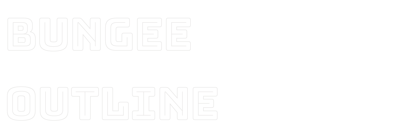 Bungee Outline set in Bungee Outline