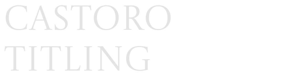 Castoro Titling set in Castoro Titling