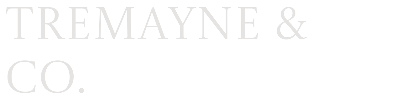 TREMAYNE & CO. set in Castoro Titling