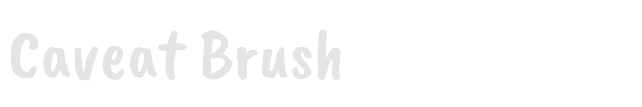 Caveat Brush set in Caveat Brush