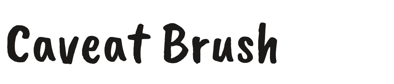 Caveat Brush set in Caveat Brush