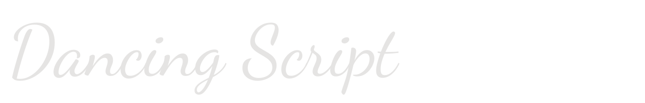 Dancing Script set in Dancing Script