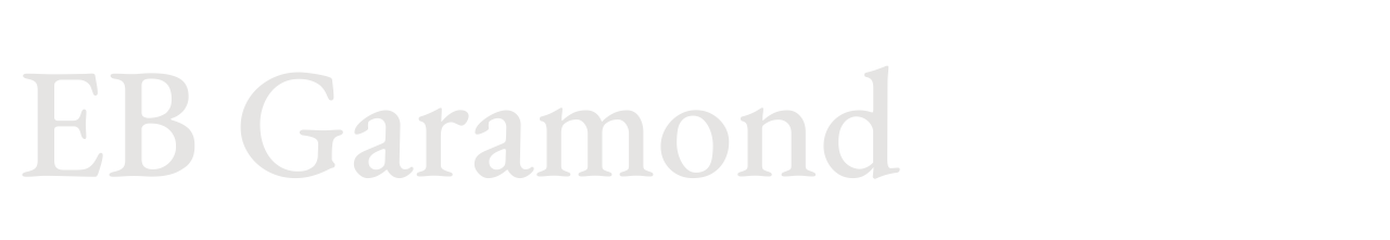 EB Garamond set in EB Garamond
