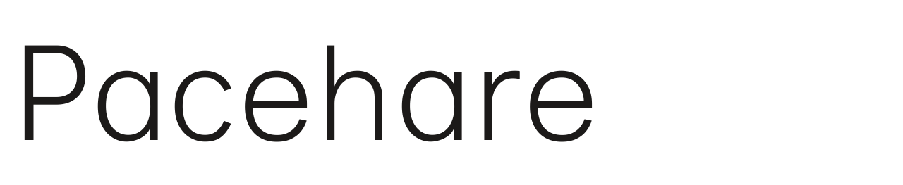 Pacehare set in Inclusive Sans