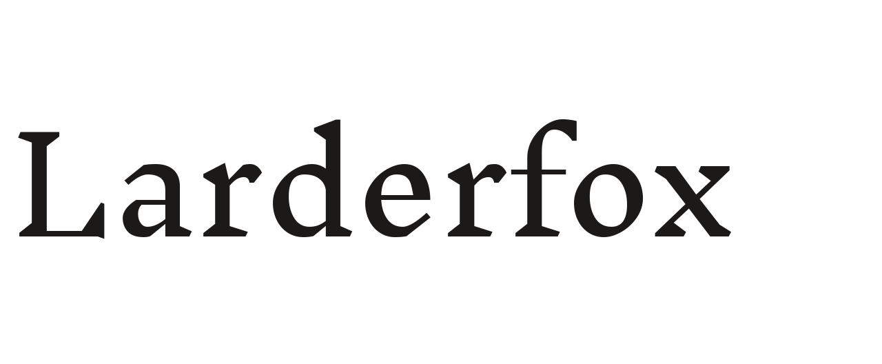 Larderfox set in Inknut Antiqua