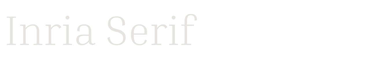 Inria Serif set in Inria Serif