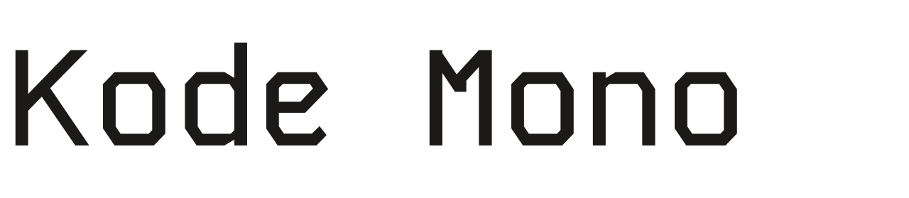 Kode Mono set in Kode Mono