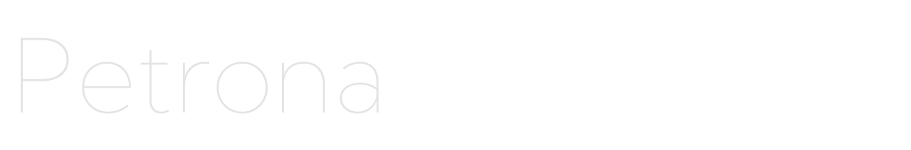 Petrona set in Kumbh Sans