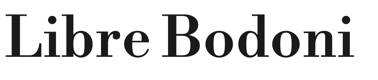 Libre Bodoni set in Libre Bodoni