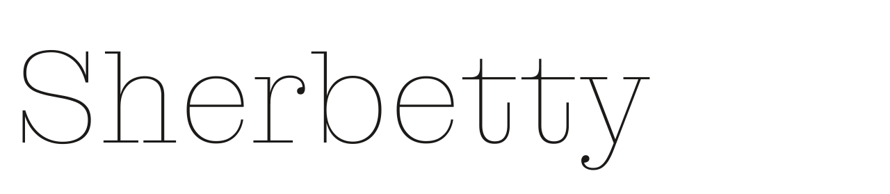 Sherbetty set in Montagu Slab