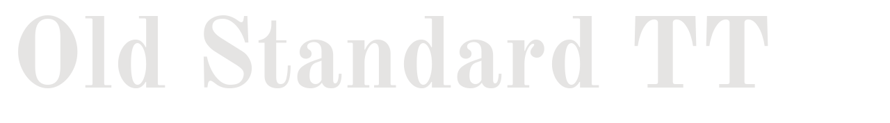 Old Standard TT set in Old Standard TT