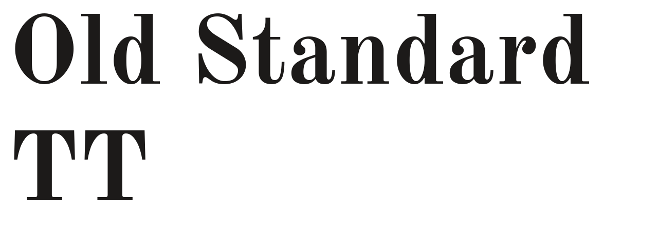 Old Standard TT set in Old Standard TT