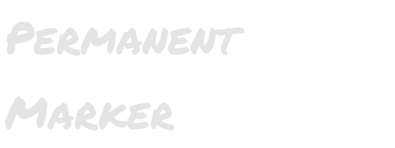 Permanent Marker set in Permanent Marker