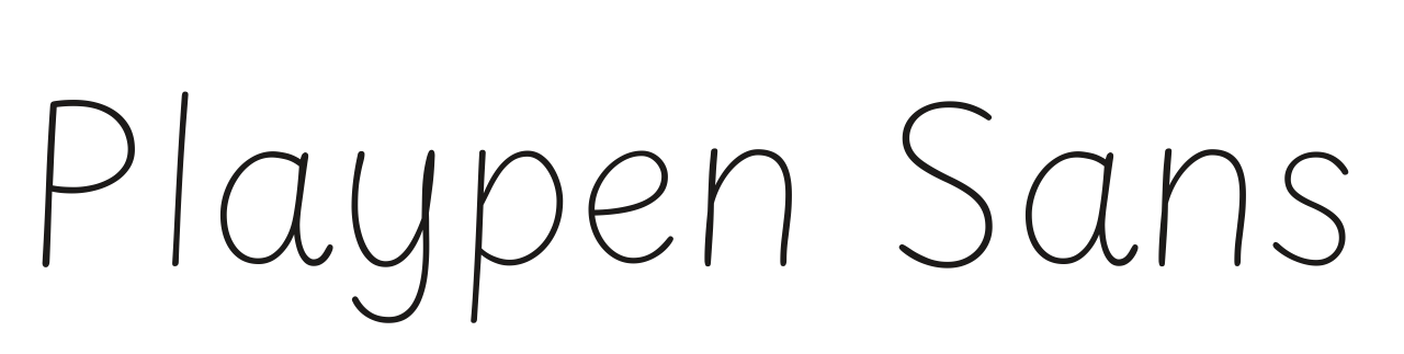 Playpen Sans set in Playpen Sans