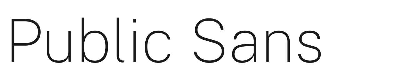 Public Sans set in Public Sans