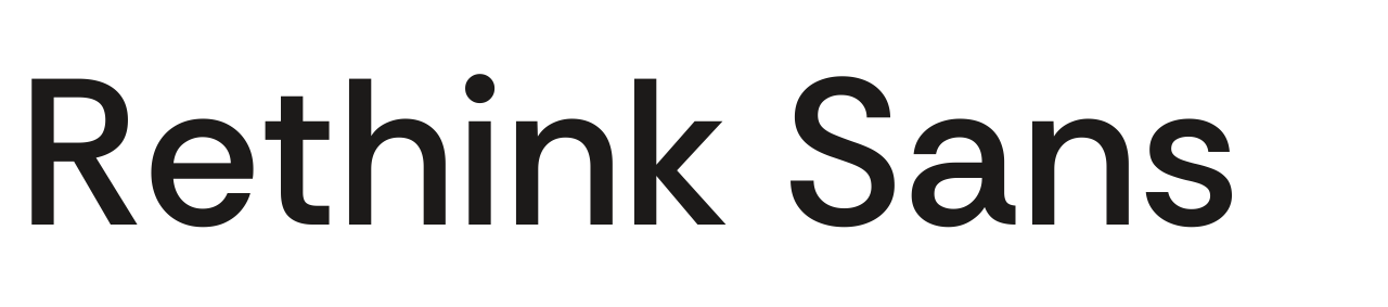 Rethink Sans set in Rethink Sans