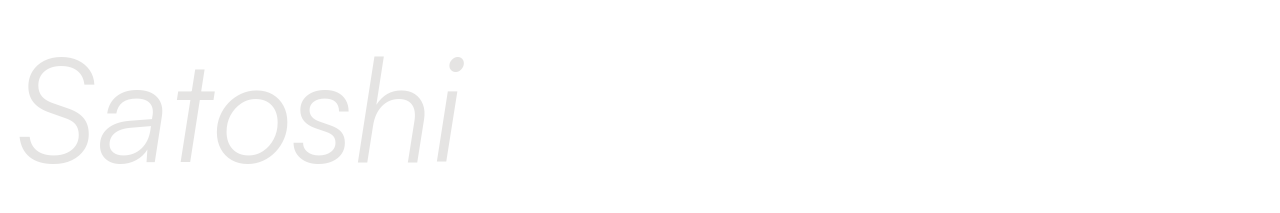 Satoshi set in Satoshi