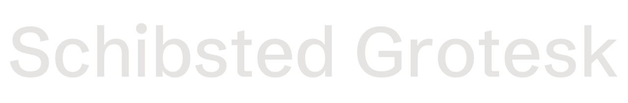 Schibsted Grotesk set in Schibsted Grotesk
