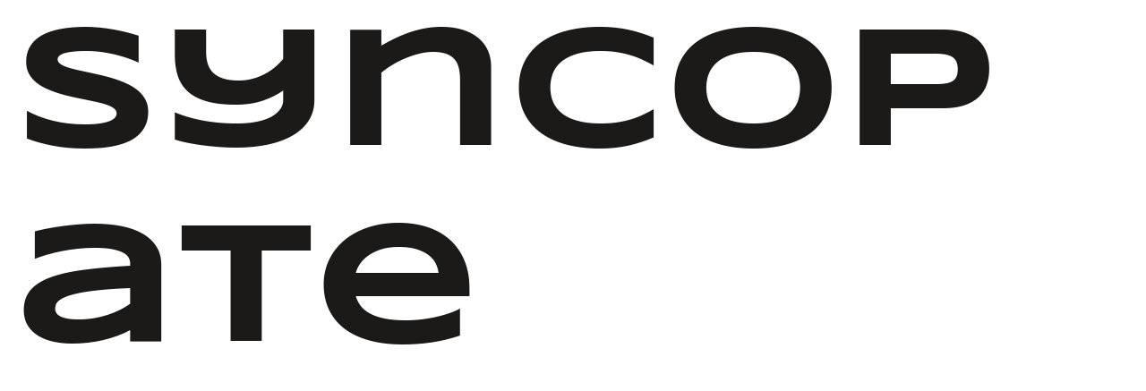 Syncopate set in Syncopate