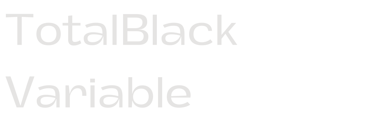 TotalBlack Variable set in TotalBlack Variable