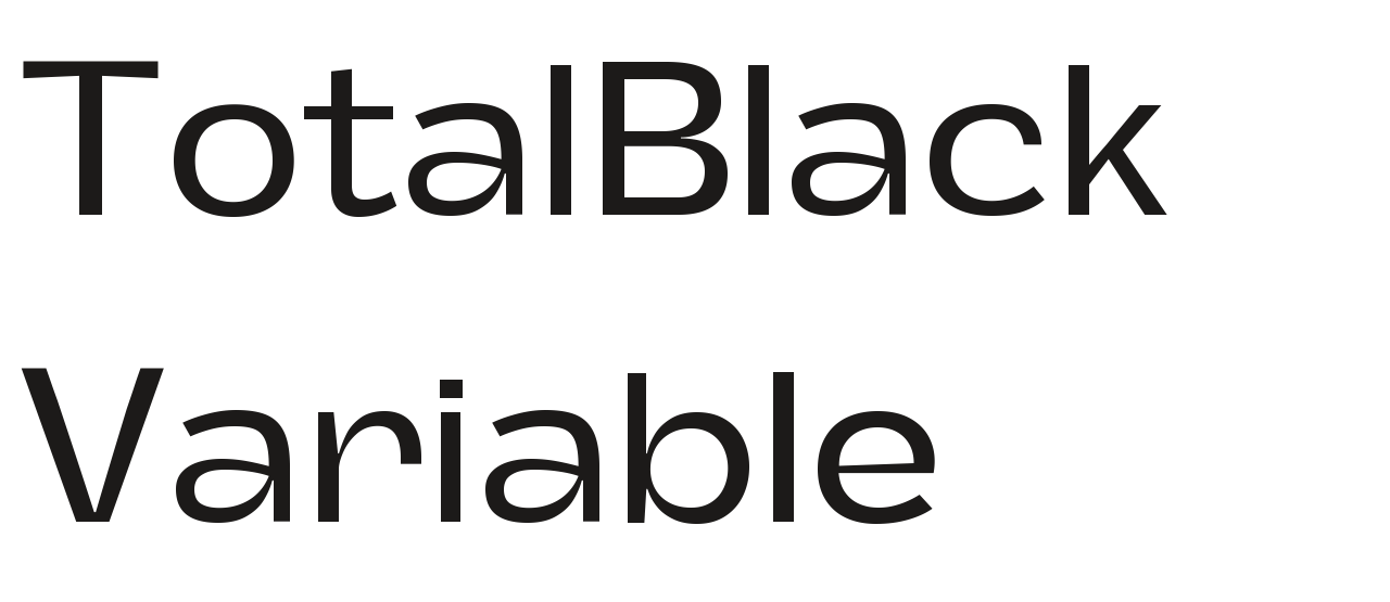 TotalBlack Variable set in TotalBlack Variable