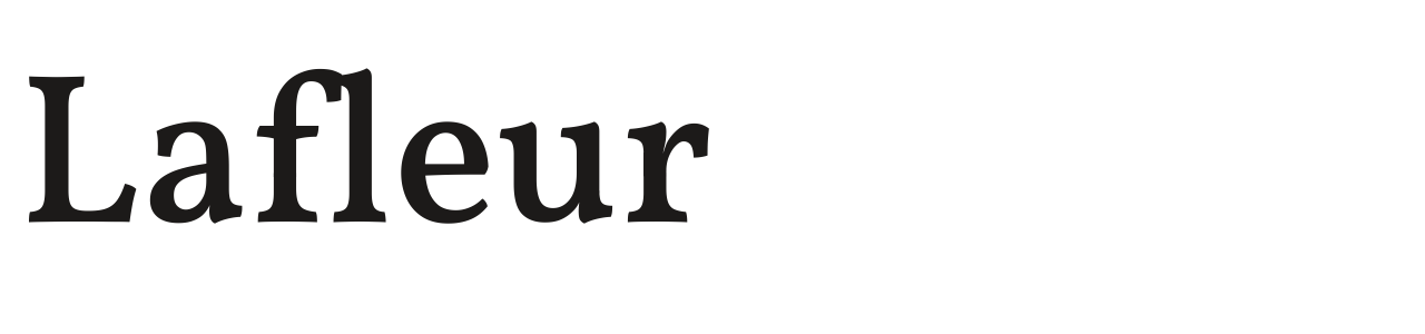 Lafleur set in Vollkorn