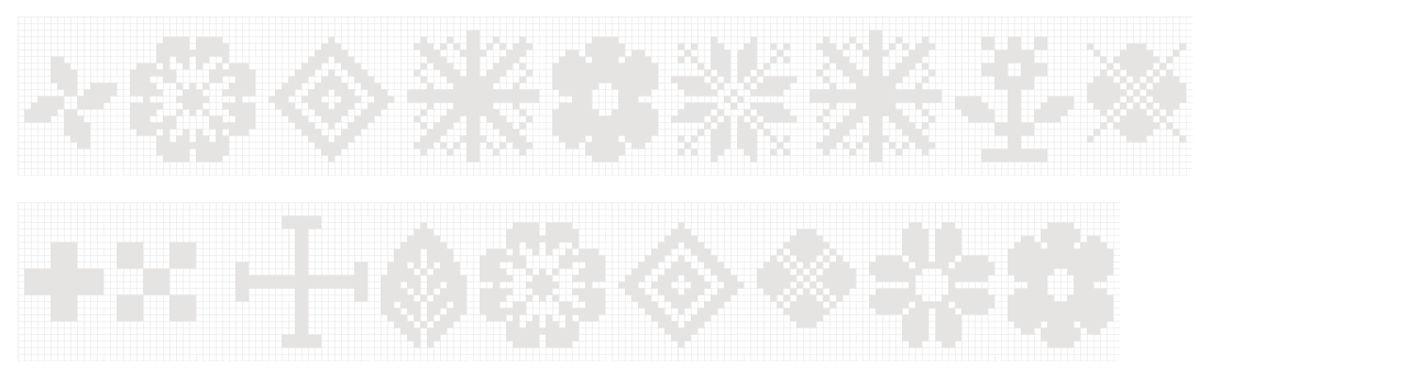 Yarndings 20 Charted set in Yarndings 20 Charted
