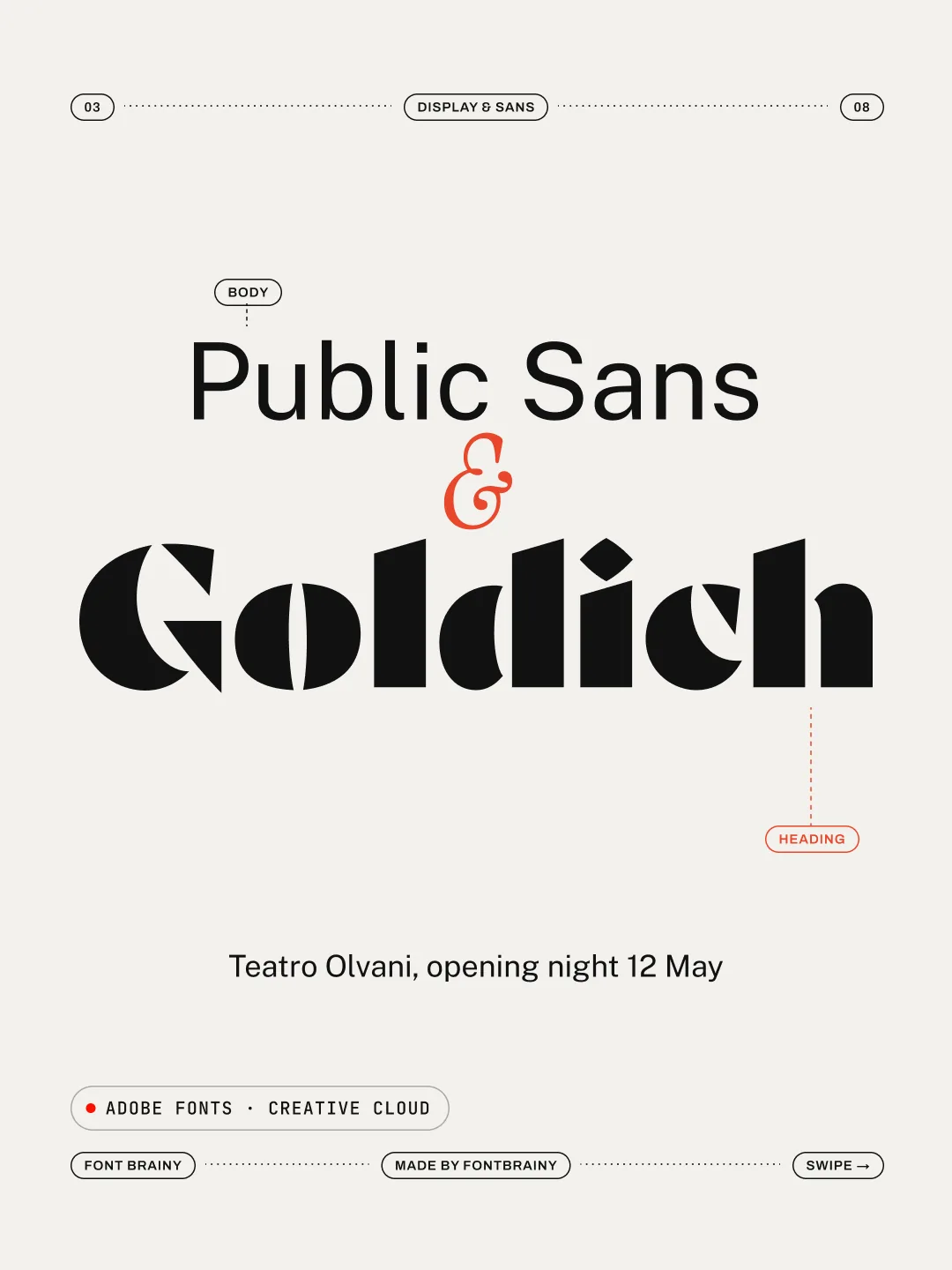 Goldich: Goldich and Public Sans
