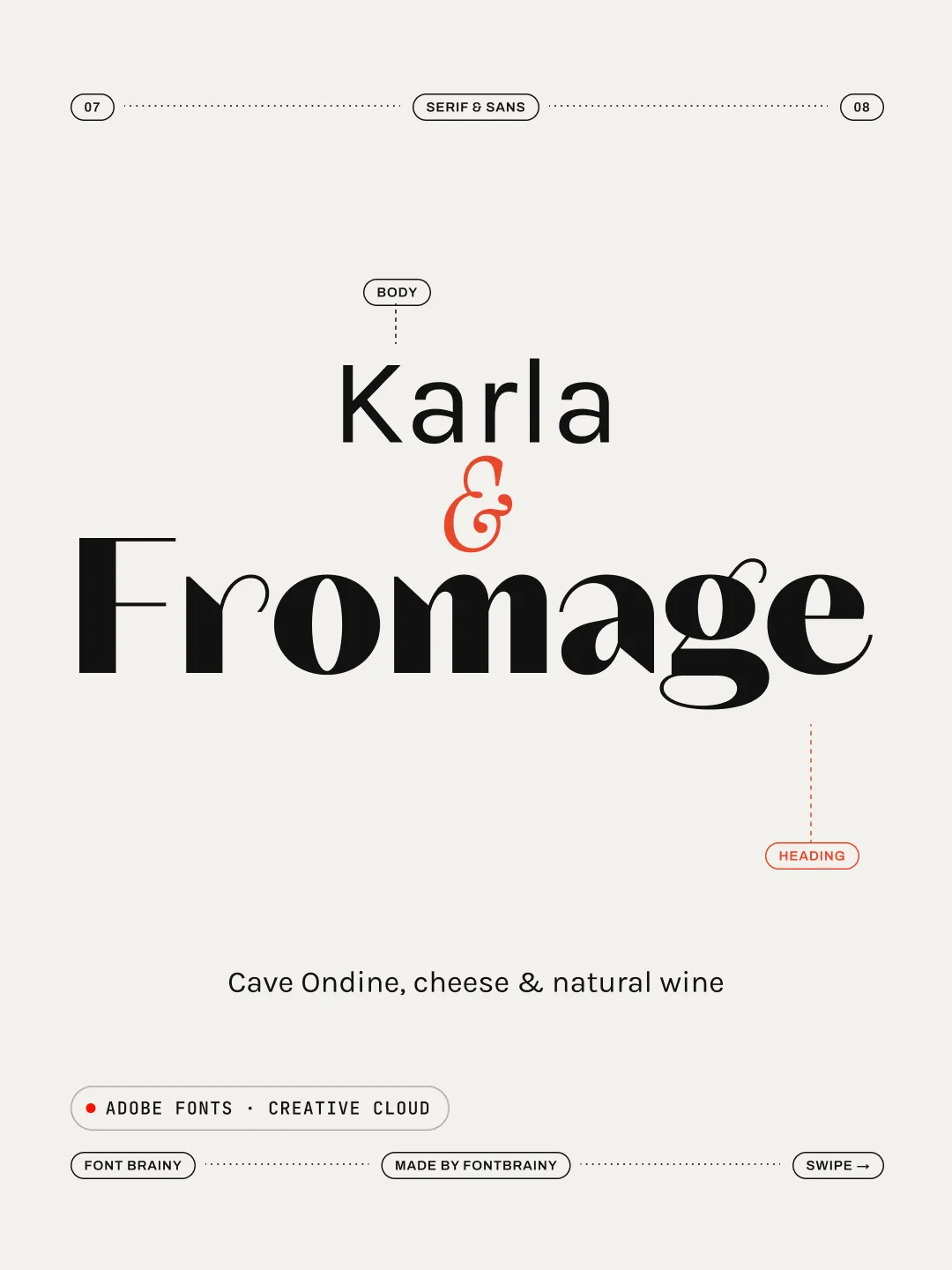Fromage: Fromage and Karla