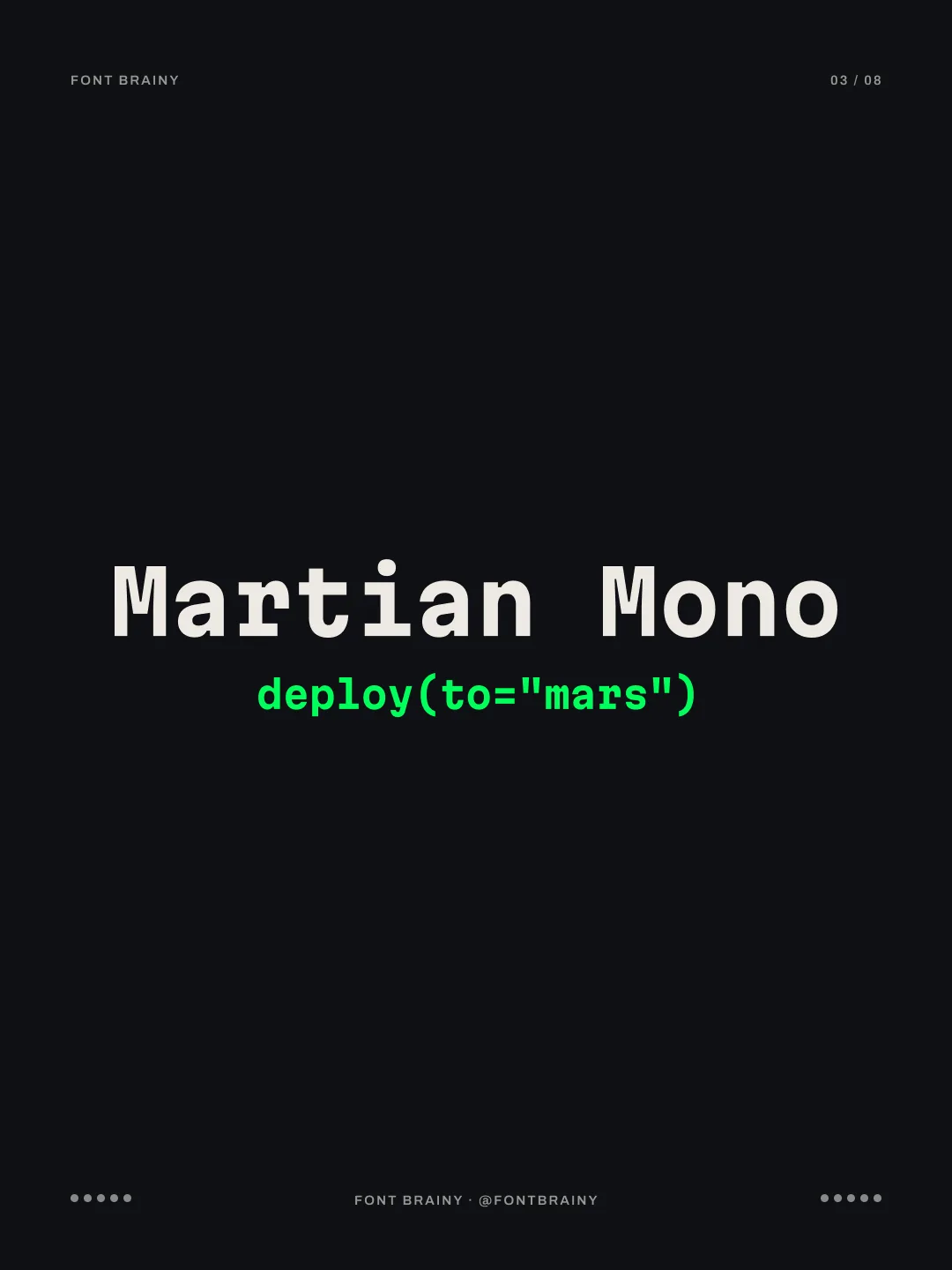 Martian Mono: Martian Mono