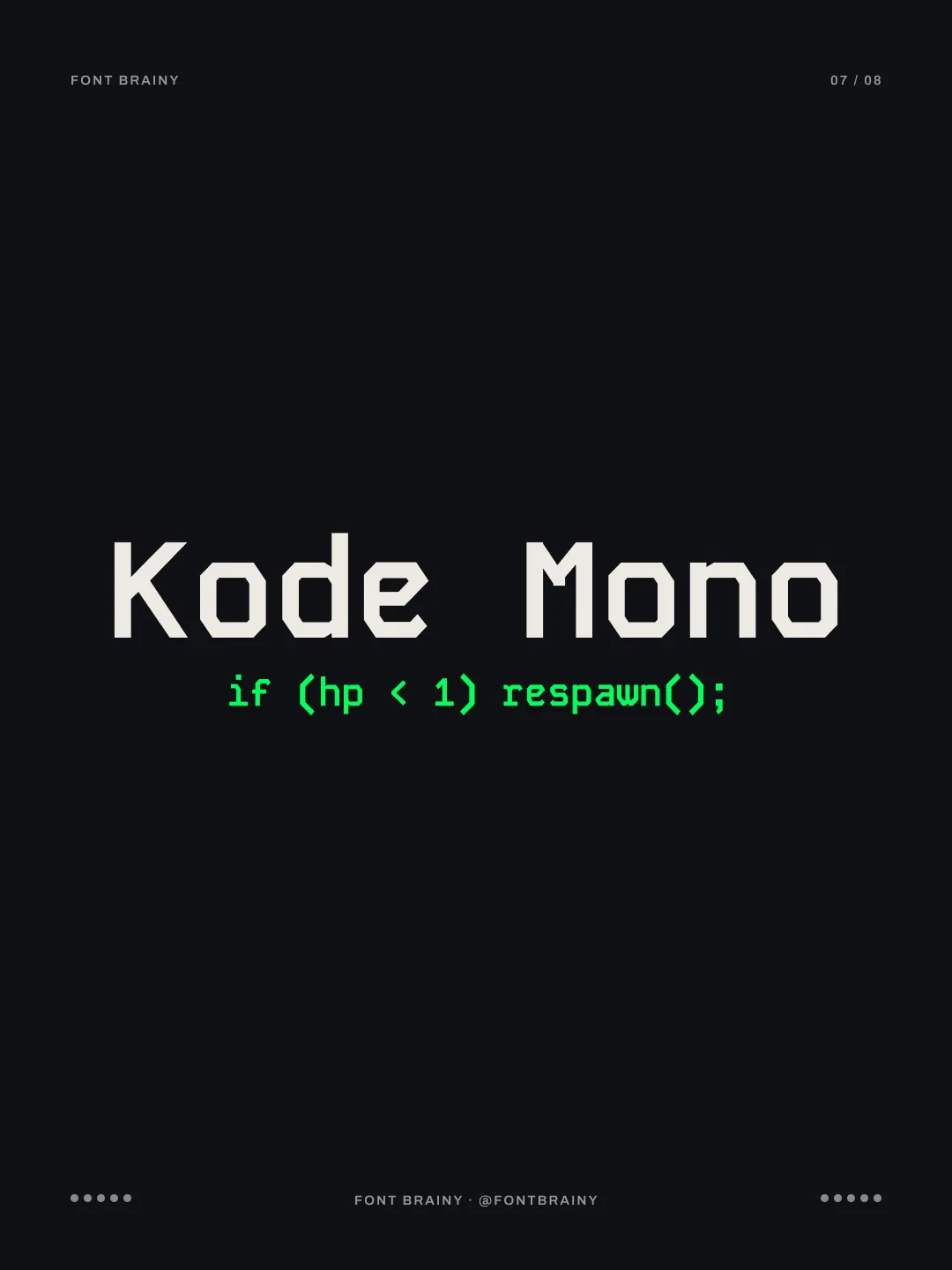 Kode Mono: Kode Mono