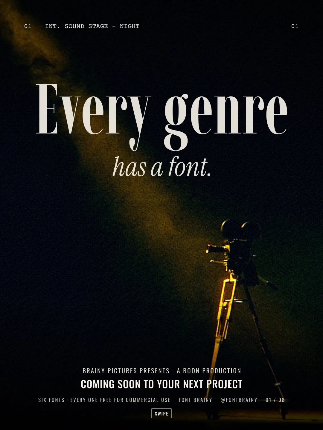 Every genre has a font