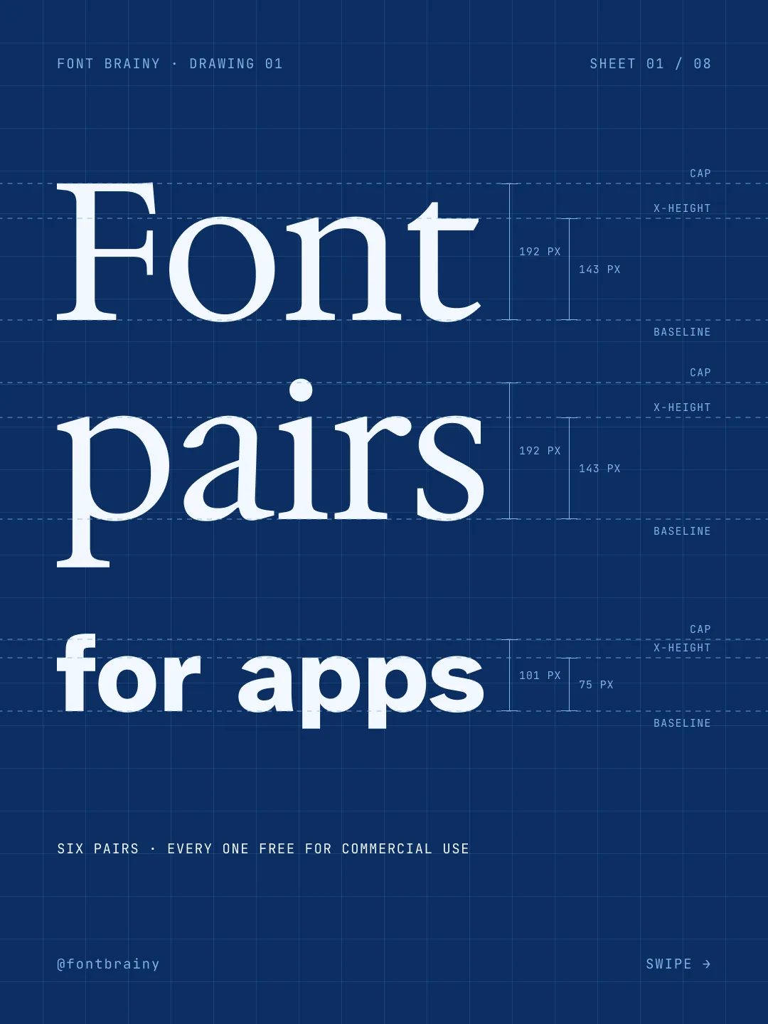 Font pairs for apps