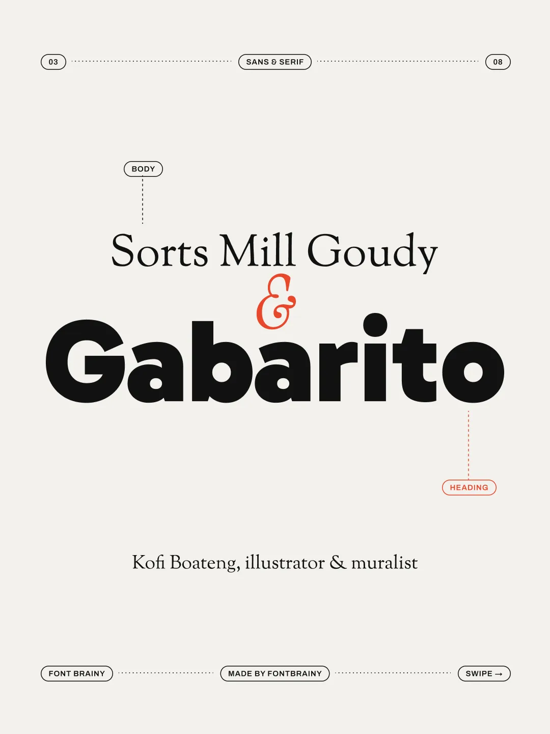 Gabarito: Gabarito and Sorts Mill Goudy
