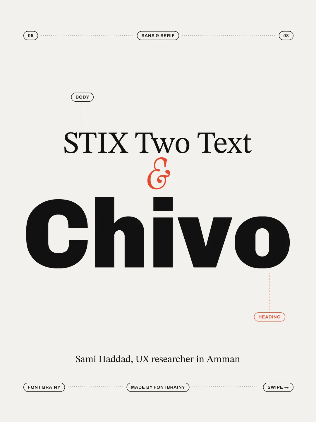 Chivo: Chivo and STIX Two Text