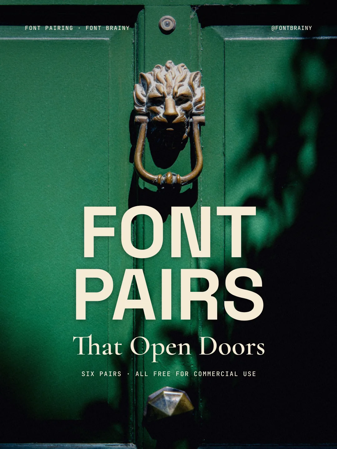 Font pairs that open doors