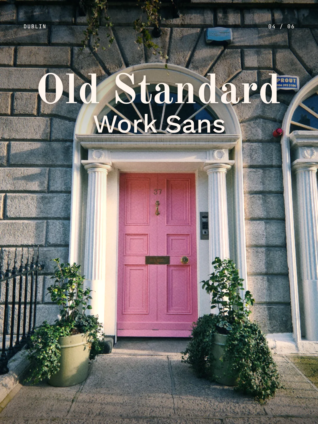 Old Standard TT + Work Sans: Old Standard TT and Work Sans