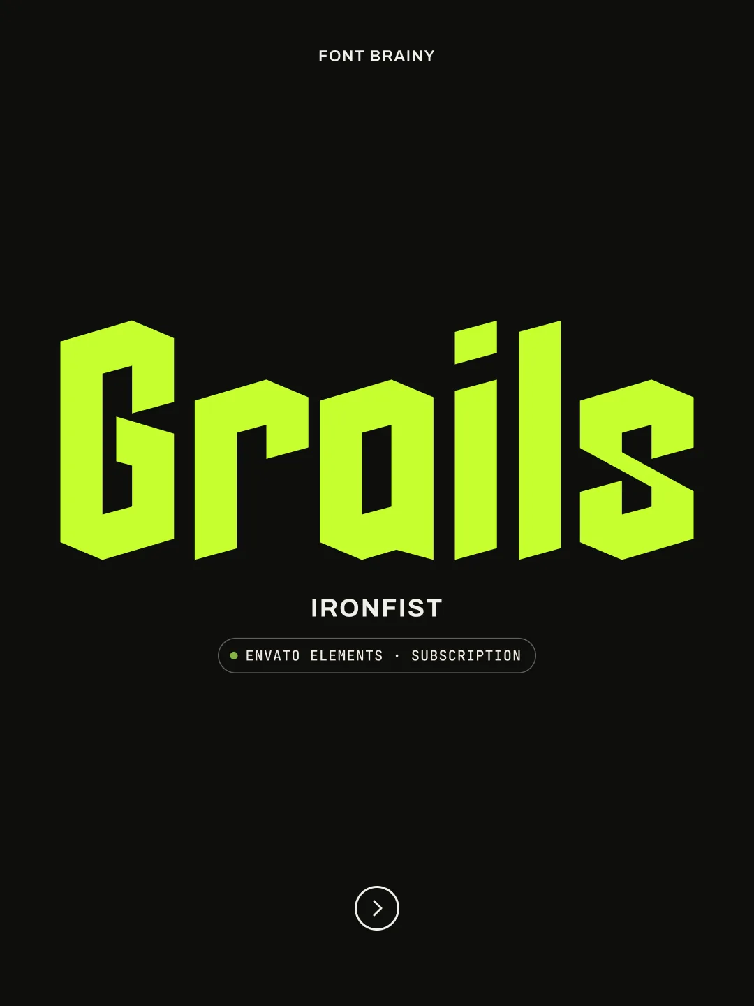 Grails: Modern Blackletter Font - Ironfist