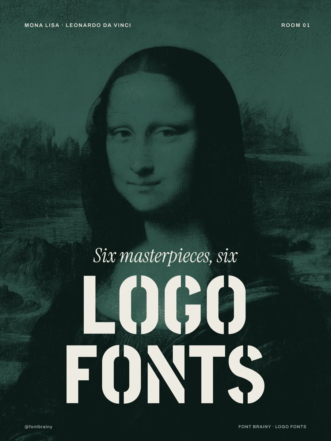 Six masterpieces, six logo fonts