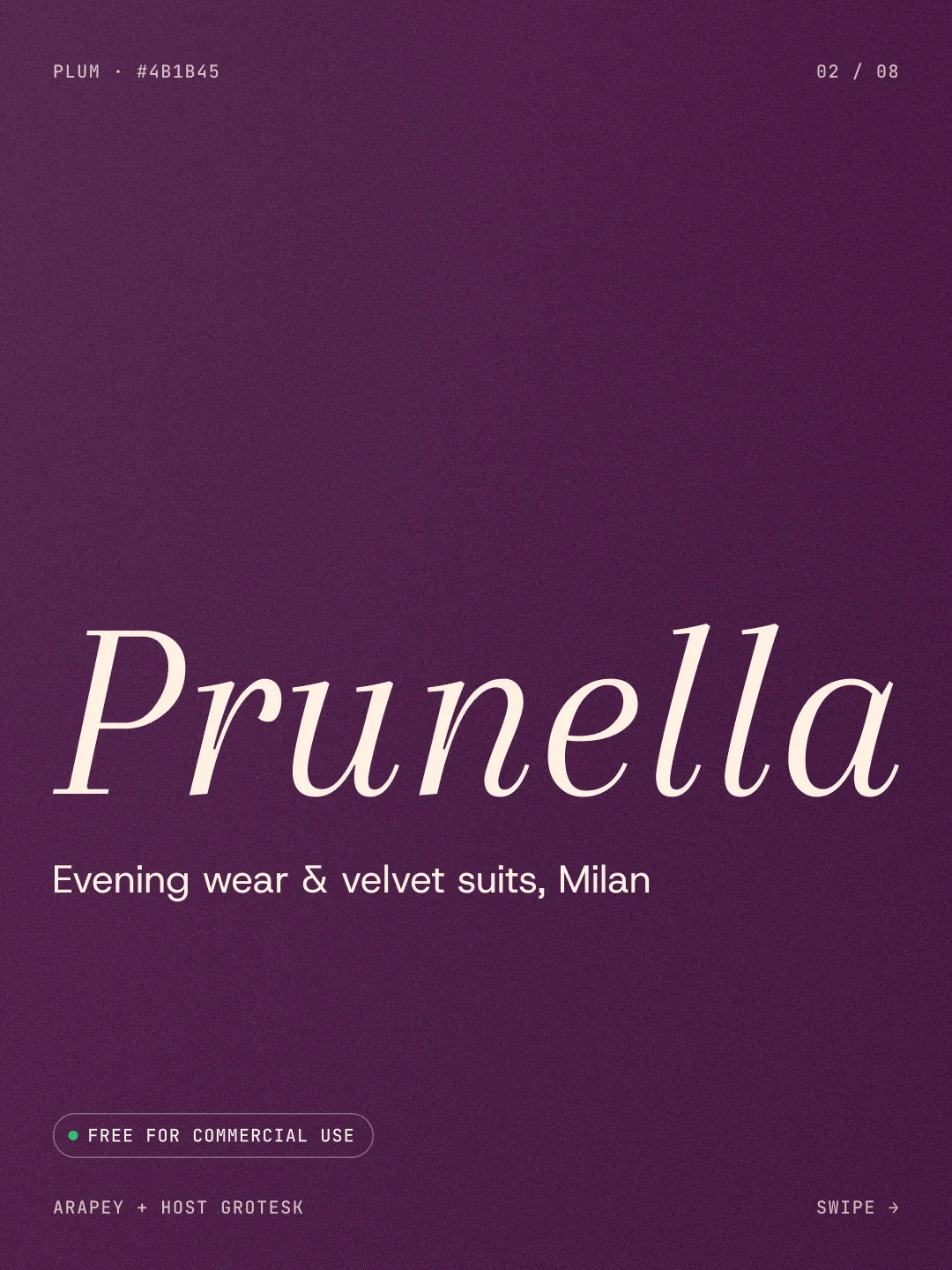 Prunella: Arapey and Host Grotesk