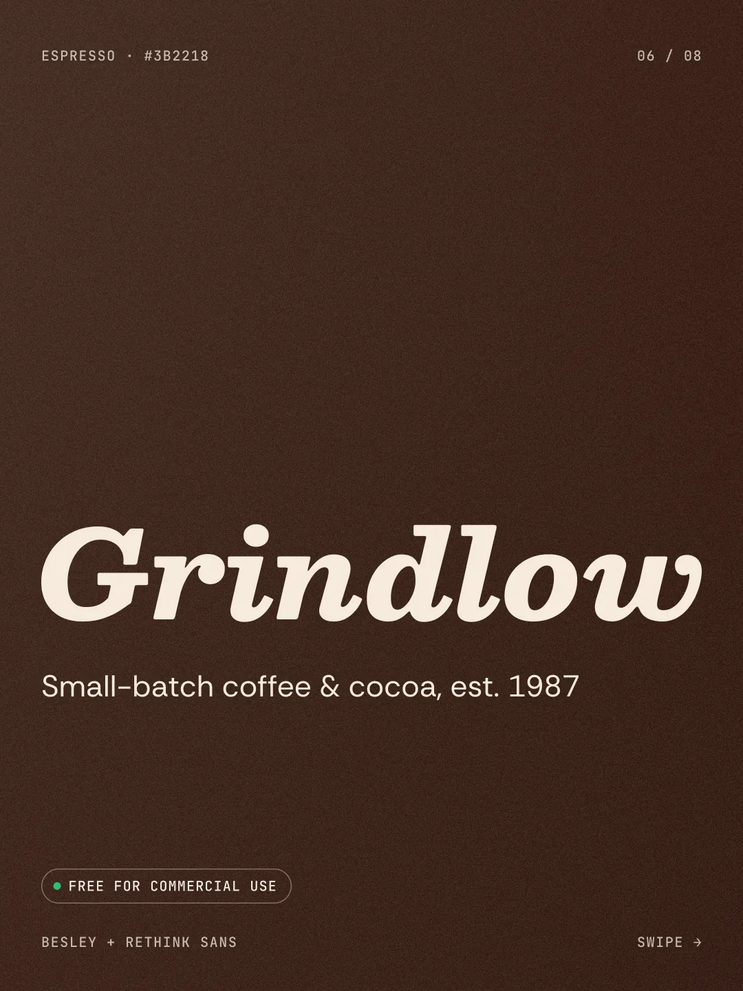 Grindlow: Besley and Rethink Sans